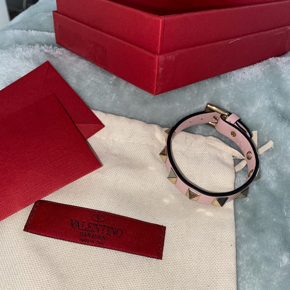 Valentino Rockstud Bracelet in Poudre